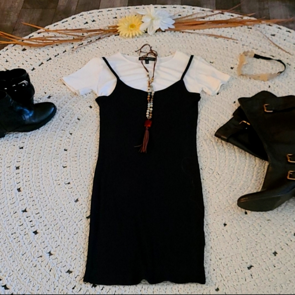 NWOT DEREK HEARTS JUMPER T SHIRT DRESS SIZE MED